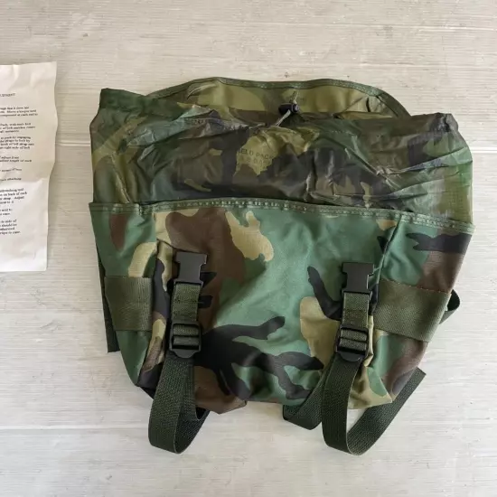 NEW UNISSUED USGI WOODLAND CAMO FIELD TRAINING PACK