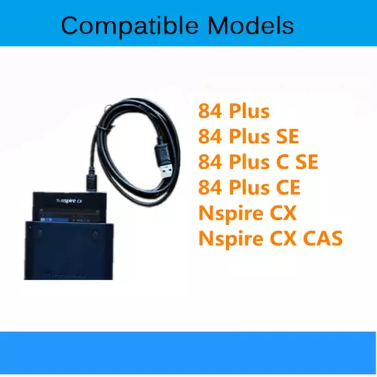 Muigiwi USB Charger Charging Cable Cord Compatible with TI-84 plus CE Graphing