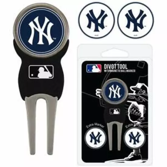 TeamGolf JAPAN NY Yankees NYY Golf Green Fork Divot Tool Ball Marker Set