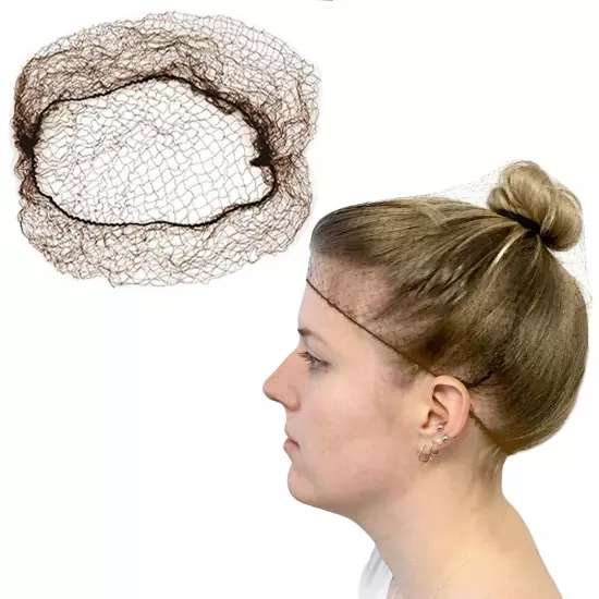 Slim Net Durable and Invisible Hair Nets for Men and Women - Reusable