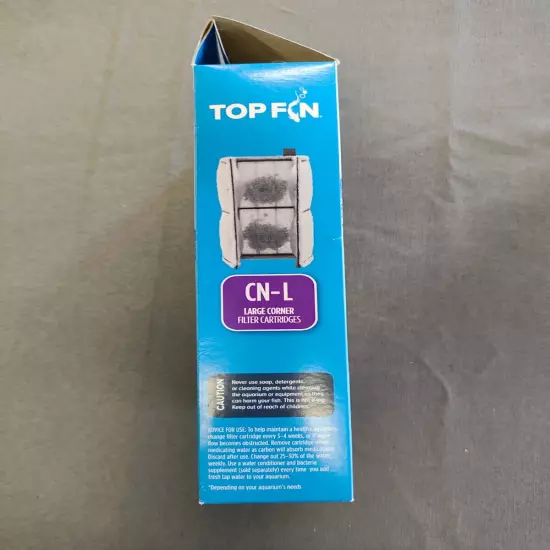 Top Fin CN-L Pond or Fish Tank Filter Cartridges Large Corner *(2) in Box*