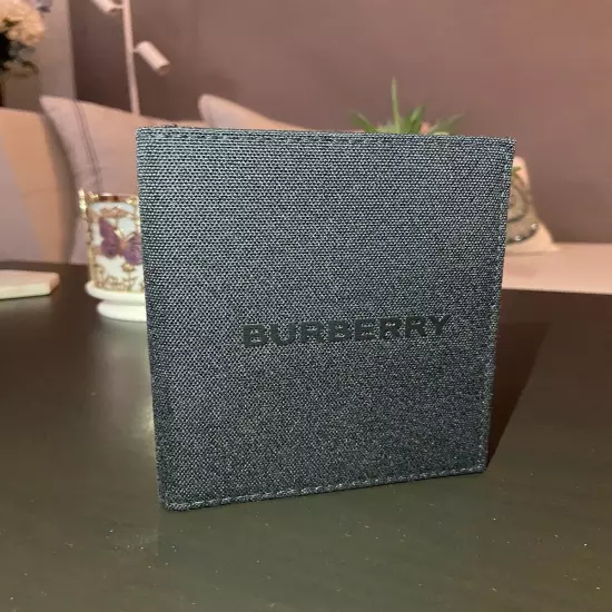 BURBERRY Passport Holder Cover BLACK NEW! AUTHENTIC!