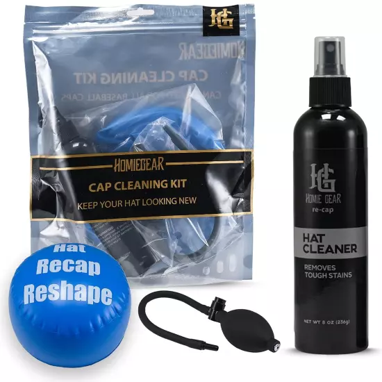 Hat Cleaning Kit, Hat Cleaner Spray, Hat Reshaper, Pump, Cap Cleaner for New Era