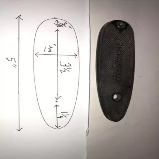 Winchester Rifle/Shotgun Flat Butt Plate-#378