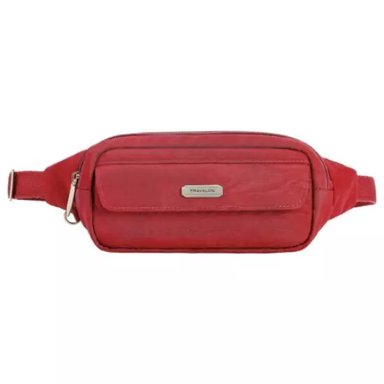 Travelon Essentials 5-Point Anti-Theft Belt Bag / Waist Pack - Poppy