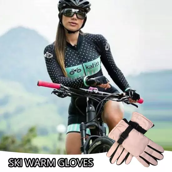 Winter Cycling Gloves Windproof Fishing Mittens Thicken Warm Full Finger Gloves