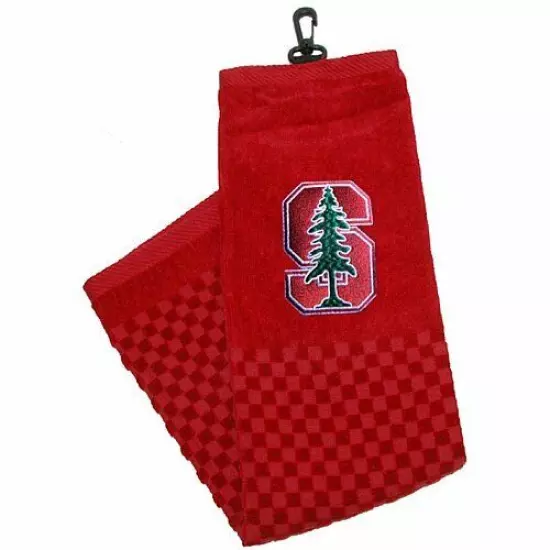 Stanford Cardinal NCAA Tri-Fold Embroidered Golf Towel,OfficiallyLicensed