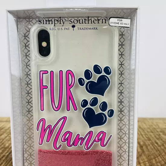 Simply Southern Fur Mama Pink Glitter Phone Case iPhone XS Max New in Package