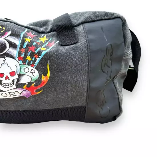 ED HARDY "Death or Glory" Hold-all Duffle Bag Travel Gym Tote 35