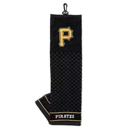 Pittsburgh Pirates MLB Embroidered Tri-fold Towel - Golf 