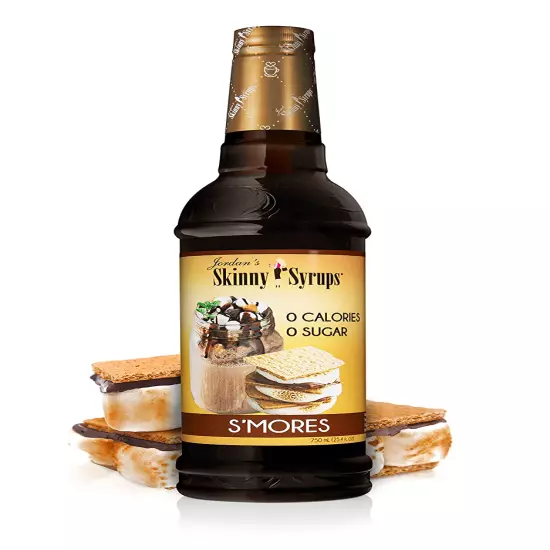 Jordan's Skinny Syrups Sugar Free Coffee Syrup, S’more’s Flavor, 25.4 fl oz