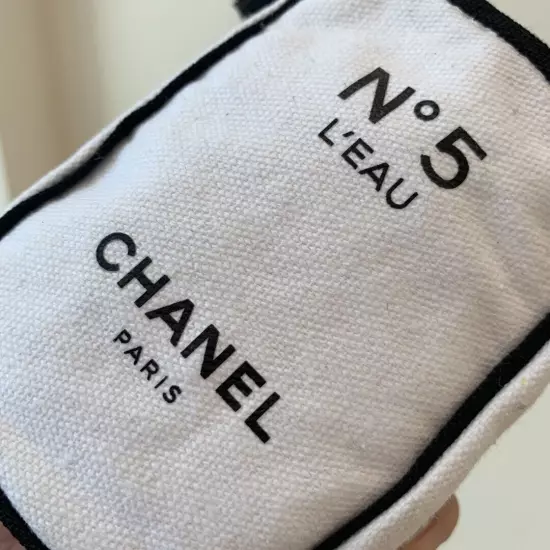 Chanel Beauty No 5 L’eau Canvas Mini Pouch With Adjustable Strap