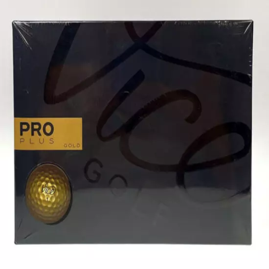 New! Vice Pro Plus Golf Balls - Gold - 12 Pack