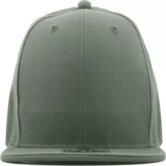 Premium Solid Fitted Cap Baseball Cap Hat, Flat Bill / Brim NEW