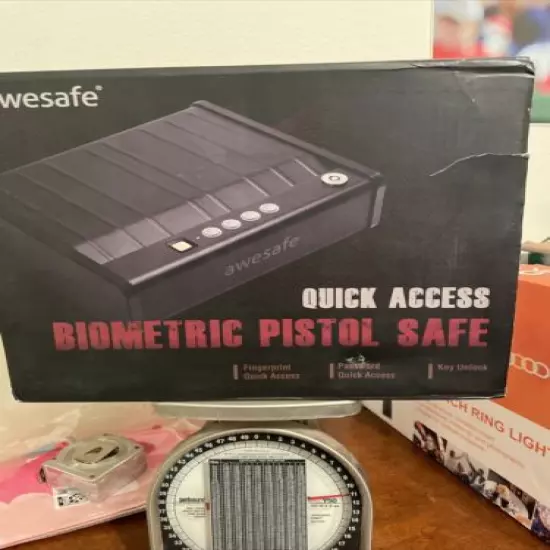 awesafe Biometric Lock Gun Safe - Black