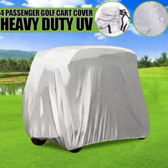 4 Passenger Golf Cart Cover Fit YAMAHA EZGO Club Car Cart Enclosure Waterproof