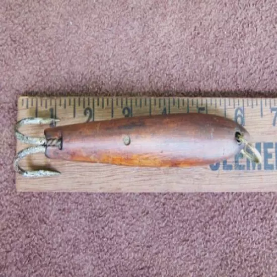 Rare Vintage Custom Hand Made Tuna Wooden Surface Jig - OLD ONE OF A KIND!!!