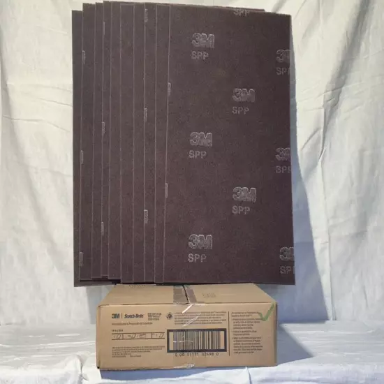 3M Scotch-Brite SPP 14 Inch x 28 Inch Maroon New Old Stock (10 PER CASE)