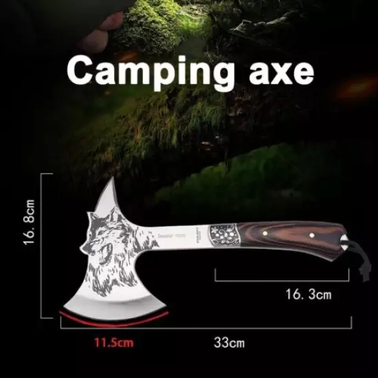 Outdoor Survival Kit Camping Axe Emergency Tactical Hunting Tomahawk SOS Supply