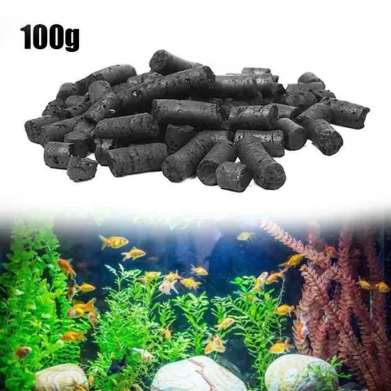 1 Bag of 100g Activated Carbon Charcoal Pellets Aquarium Filters Fish Tank US