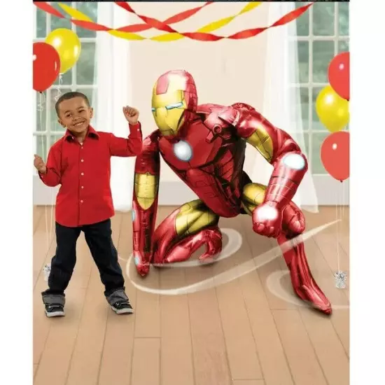 GIANT Anagram Marvel Avengers IRON MAN Airwalker Foil Balloon 46" Party Birthday