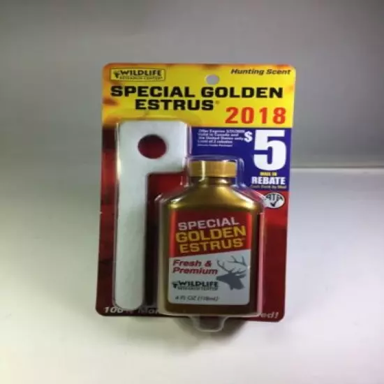 Wildlife Research Attractor Special Golden Estrus 4 oz Spray Bottle 2018 #04054