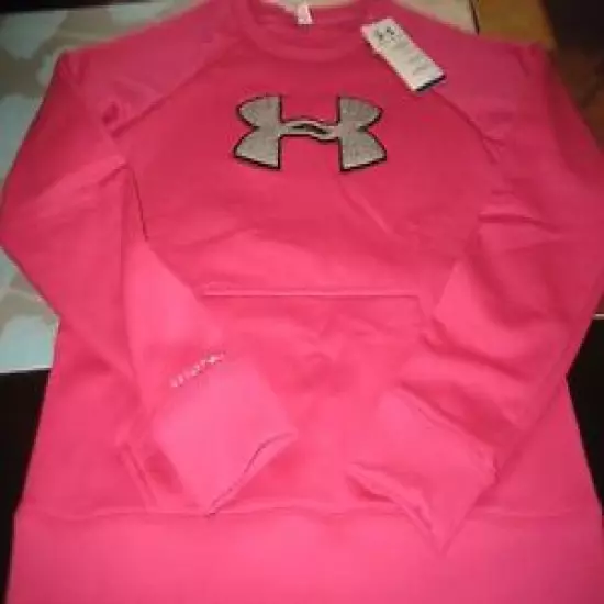 WOMENS Under Armour COLDGEAR STORM SWEATER HOT PINK M MEDIUM NWT 