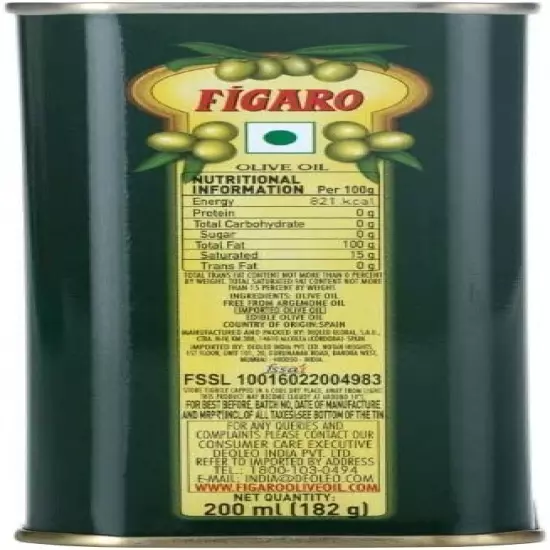 Figaro Olive Oil Jar, 200 milliliters…