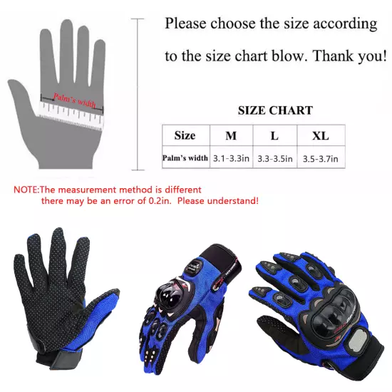 Riding Gloves Men's Racing Motorcycle Four Seasons Universal Non-slip Anti-slip