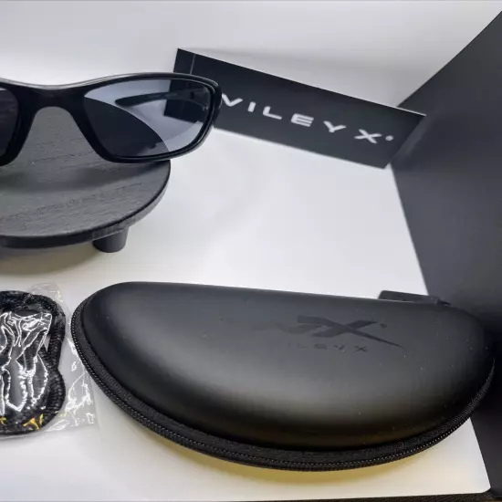 Wiley X Brick Safety Sunglasses with Black Frame WX Z87-2, New Lenses