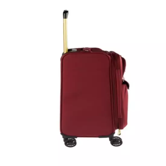 Samantha Brown Luggage 22" Upright Spinner Travel Packing Cubes Burgundy