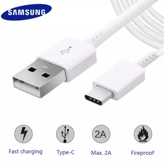 Genuine Samsung Fast Charger AC Wall Adapter USB C Type-C Cable S8/S9/S10/Note 8