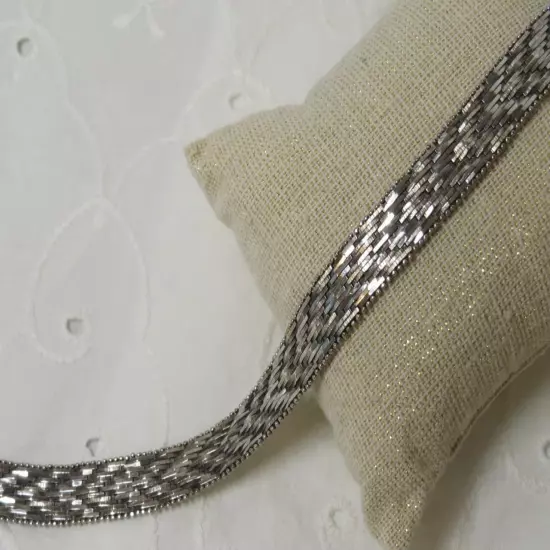 Men's Sterling Silver 925 Italy Bracelet 8" Length 22.78 Grams