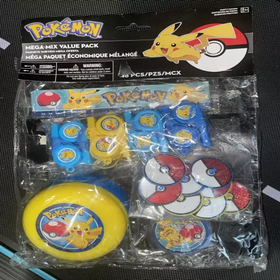 Pokemon Pikachu Party Favors Mega Value Pack 2017 Missing The Clackers