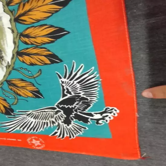 Vintage Dreamcatcher Desert Eagle Bandana Eagles & Feathers Crafted / Pride USA