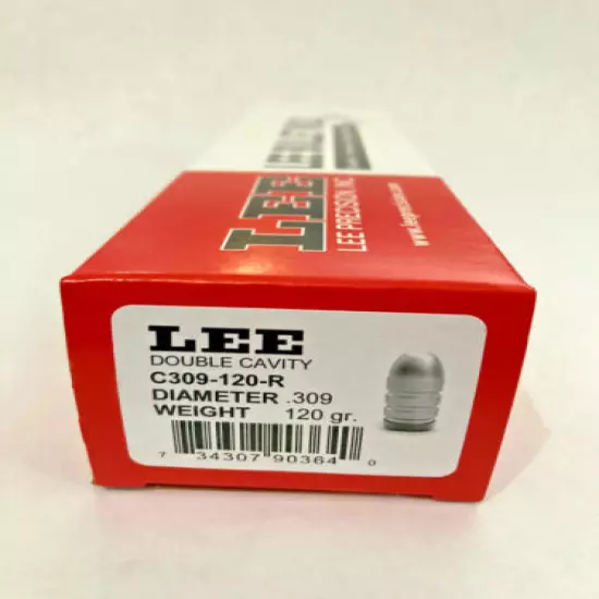 Lee 90364 2 Cavity Bullet Mold 30 Caliber 309 Diameter-120 Grain 