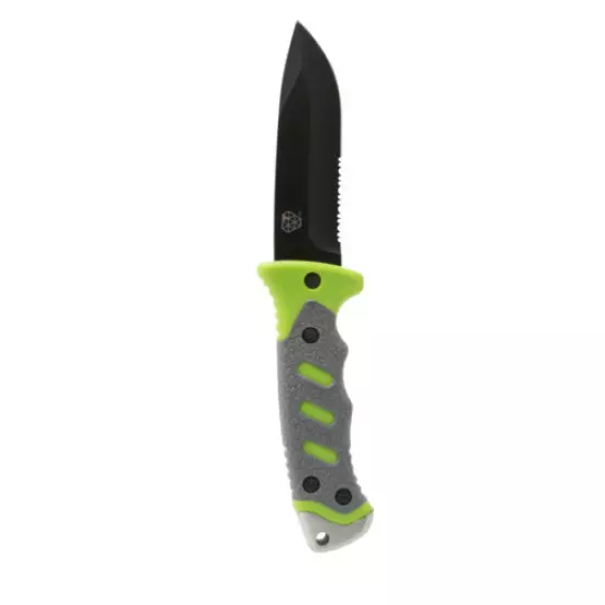 Boundary 4.5 in. Fixed Partially Serrated Blade Survival Knife with Sheath 92737