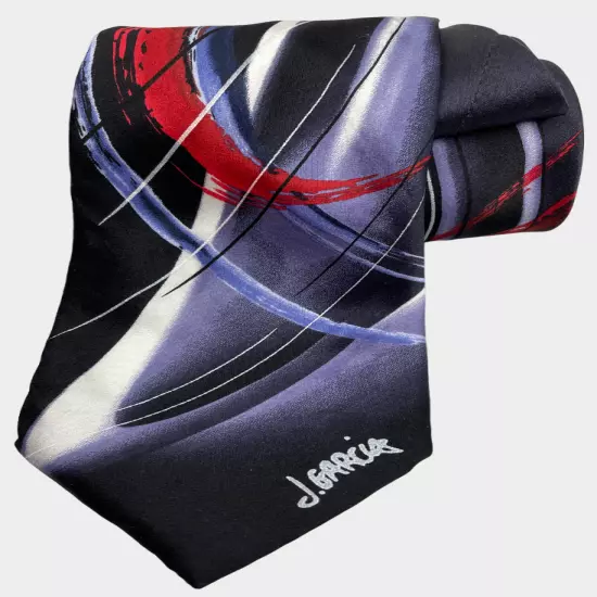 J. Garcia Lunch Collectors Edition Abstract Silk Necktie Tie Men's 3" x 56"