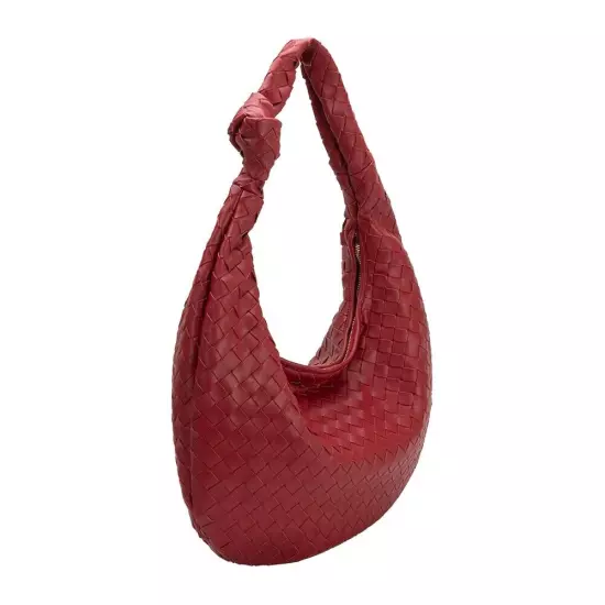 Melie Bianco Katherine Brigitte Satchel Oversized Edition Woven Knot Bag ANTHRO!