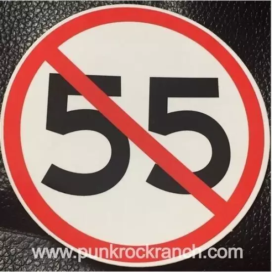 I Can’t Drive 55 Sticker Decal Sammy Hagar Guitar Replica 