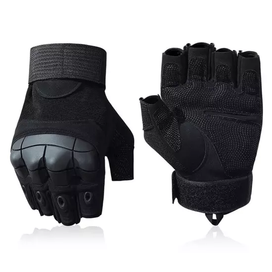 Tactical Gloves for Men, Fingerless Gloves Men for Airsoft Gun, Survival Glov...