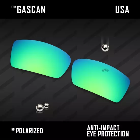 Anti Scratch Polarized Replacement Lenses for-Oakley Gascan OO9014 Options