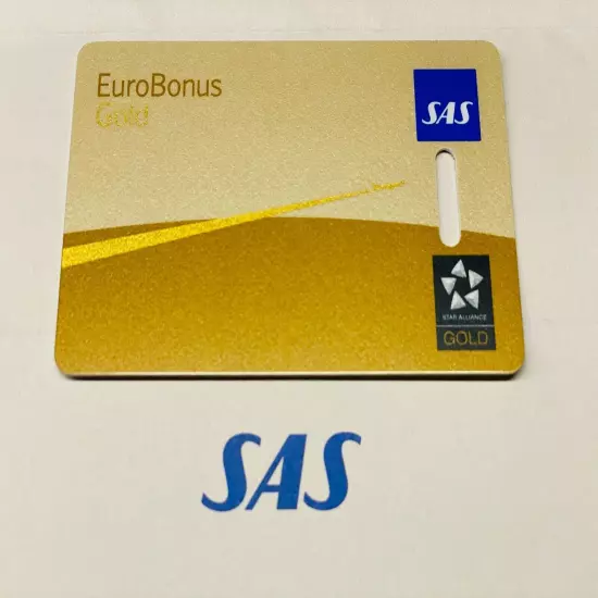 New - Scandinavian Airlines (SAS) - Star Alliance Gold - Luggage Bag Tag