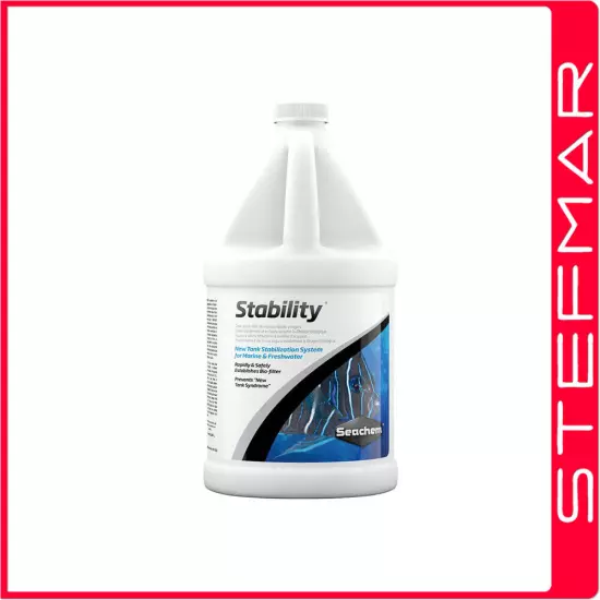 Seachem Stability 4L BioStarter Bacteria Fish Tank Aquarium Bio Starter 4 Litres