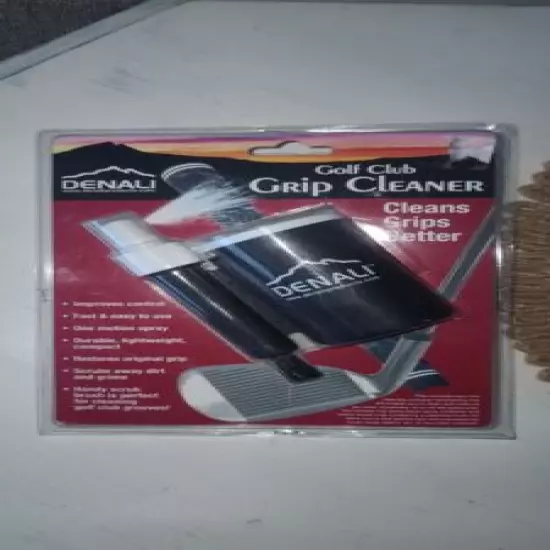 NEW DENALI GOLF CLUB GRIP CLEANER CLEANS GRIPS BETTER (RR) RARE