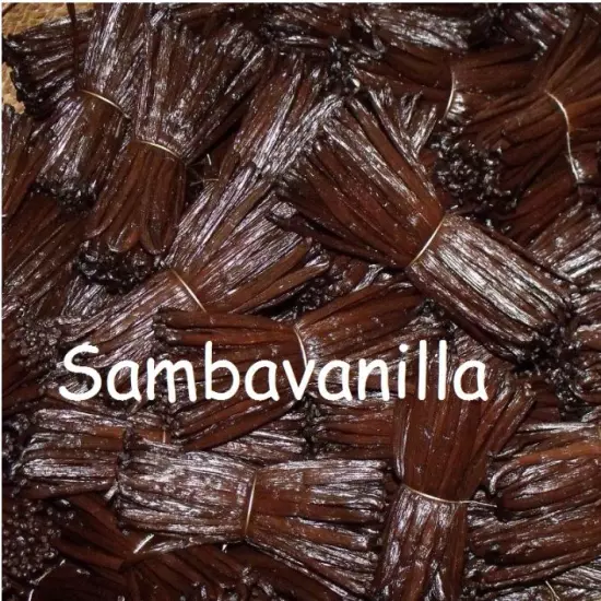 5 MADAGASCAR BOURBON VANILLA BEANS-PODS Grade AA FROM SAMBAVANILLA