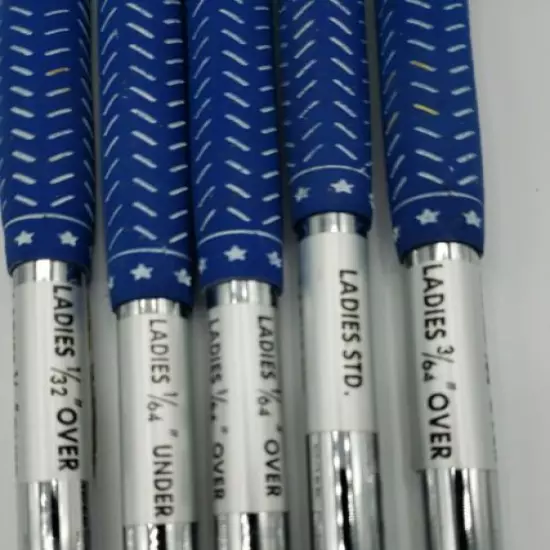 Vtg NEW OLD STOCK Golf Club Grips Lot Of 5 Griprite Swingrite Blue White ladies