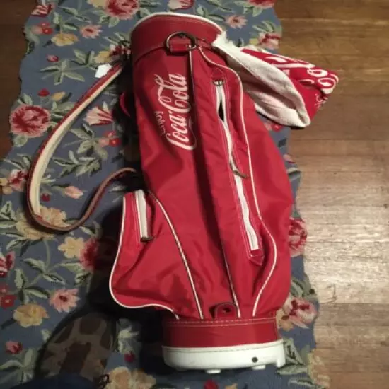 VTG BURTON COCA-COLA “ENJOY” GOLF BAG LIGHTWEIGHT With GOLF TOWEL