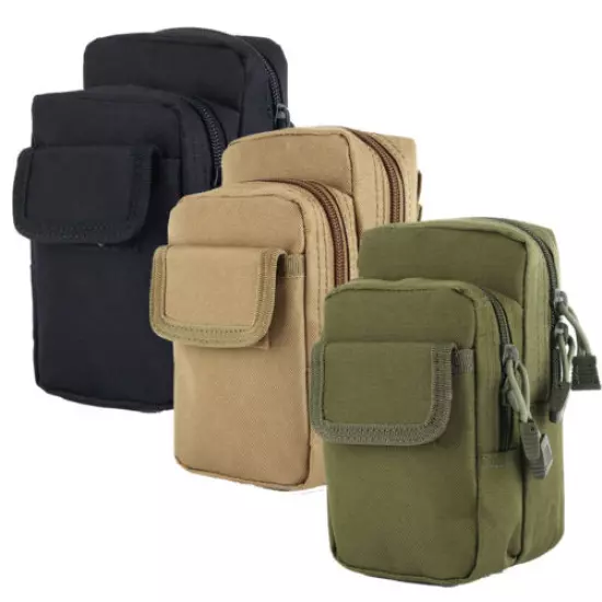 Tactical Waist Bags Fanny Accessories Pack EDC Storage Pouches Carry Cell Phone