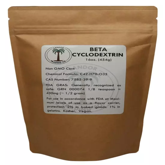 Beta Cyclodextrin Powder - 16 Ounces (454 grams)